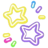 Telegram emoji Flashing Neon