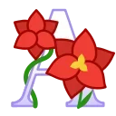 Емодзі телеграм Flowers Font
