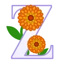 Flowers Font emoji 😴