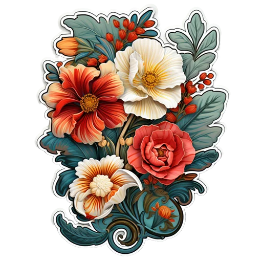 Telegram Sticker «Цветы 8 марта» 🌺