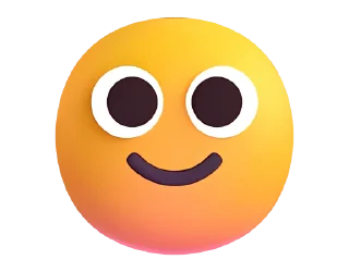 Стикер Fluent Emoji #1 🙂