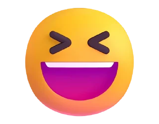 Стикер Fluent Emoji #1 😆
