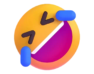 Стикер Fluent Emoji #1 🤣