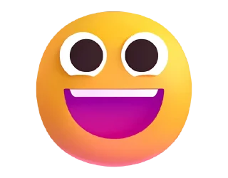 Стикер Fluent Emoji #1 😃