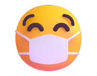 Стикер Fluent Emoji #2 😷