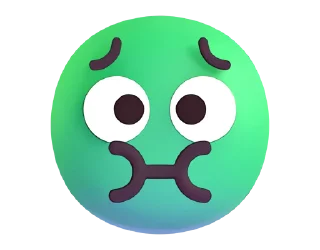 Стикер Fluent Emoji #2 🤢