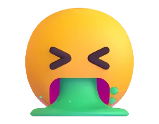 Стикер Fluent Emoji #2 🤮