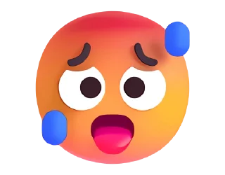 Стикер Fluent Emoji #2 🥵