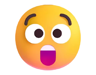 Стикер Fluent Emoji #2 😲