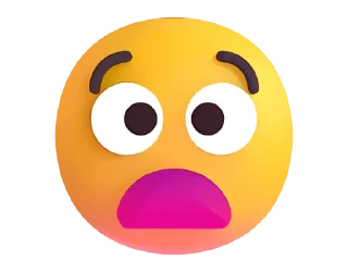Эмодзи Fluent Emoji #3 😧
