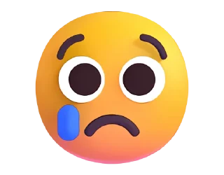 Эмодзи Fluent Emoji #3 😢