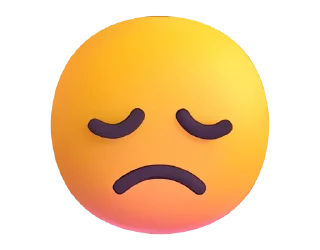 Эмодзи Fluent Emoji #3 😞