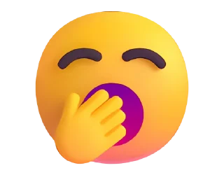 Емодзі Fluent Emoji #3 🥱