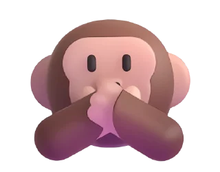 Эмодзи Fluent Emoji #4  🙊