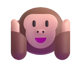 Эмодзи Fluent Emoji #4  🙉