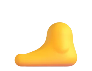 Стикер Fluent Emoji #5  🦶