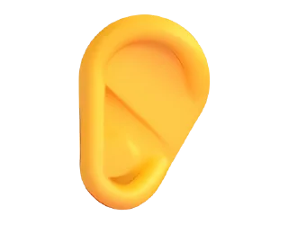 Стикер Fluent Emoji #5  👂