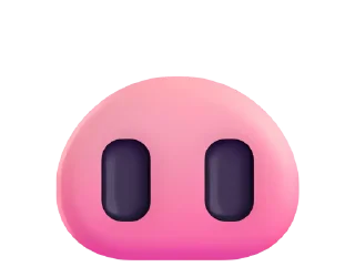 Стикер Fluent Emoji #6 🐽