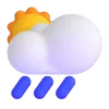 Емодзі Fluent Emoji #4  🌦️