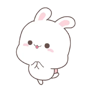 Fluffy Bunny emoji 👏