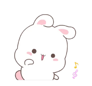 Fluffy Bunny emoji 🕺