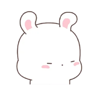 Fluffy Bunny emoji 🙅‍♂️