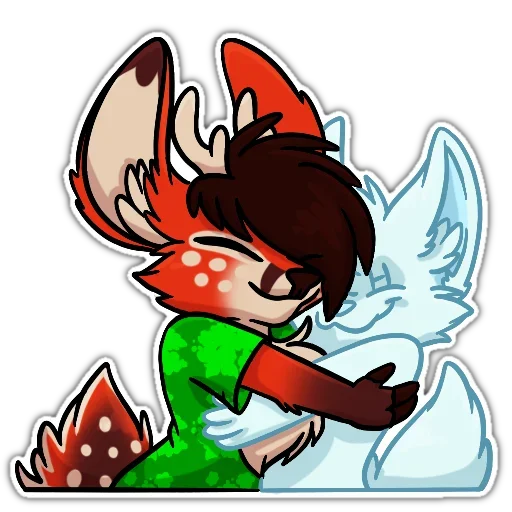 Telegram Sticker «Fluffy Love» 😙