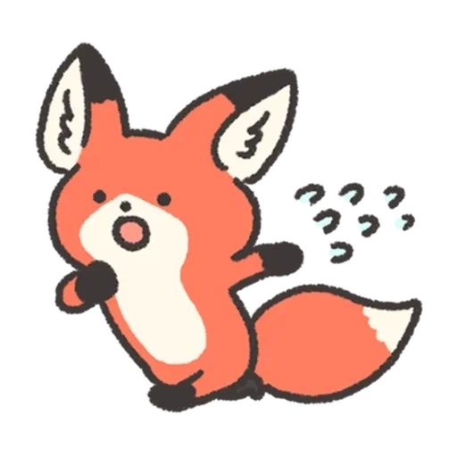 Fluffy Red Foxy stiker 😓