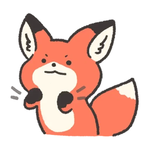 Telegram stiker «Fluffy Red Foxy» 😠