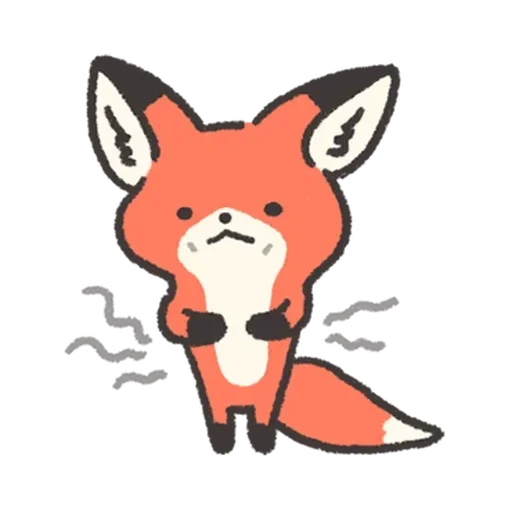 Fluffy Red Foxy sticker 😵