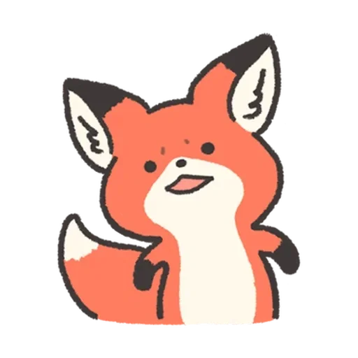 Fluffy Red Foxy stiker 😟