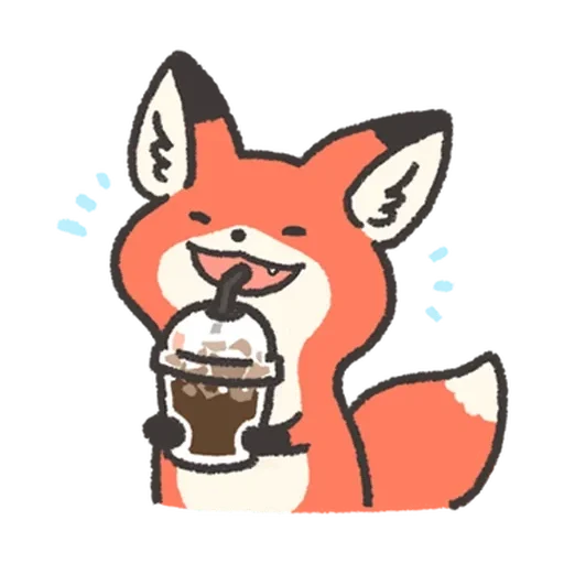 Telegram stiker «Fluffy Red Foxy» 😄