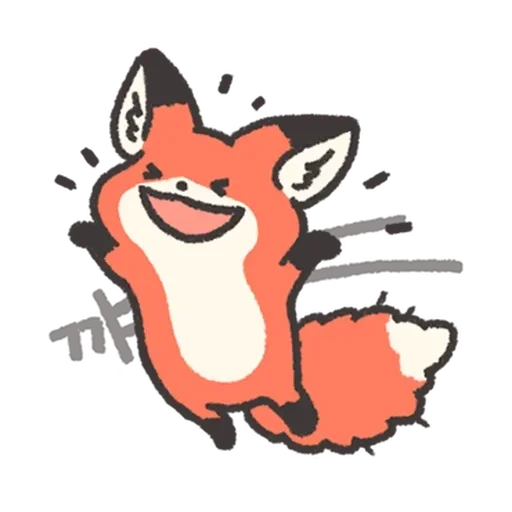 Fluffy Red Foxy stiker 😆