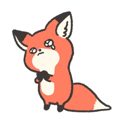 Fluffy Red Foxy sticker 🥺