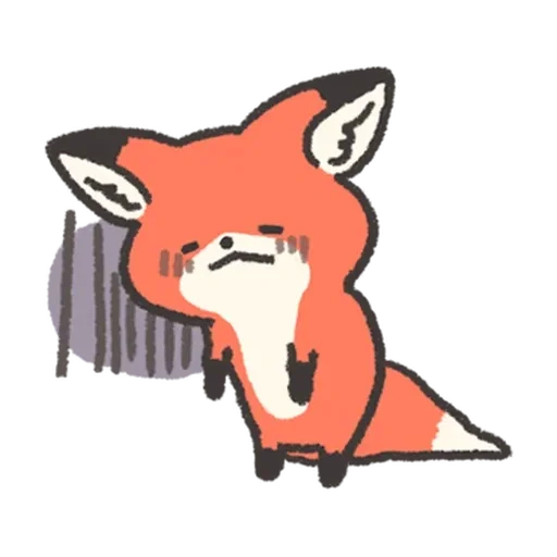 Fluffy Red Foxy stiker 😥