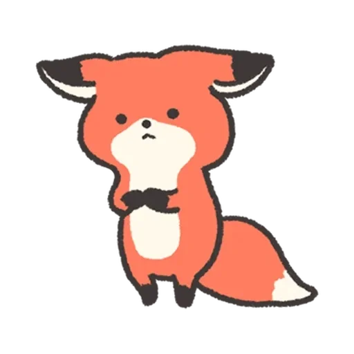 Fluffy Red Foxy stiker 😐