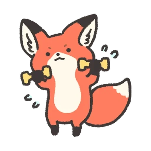 Fluffy Red Foxy sticker 😠