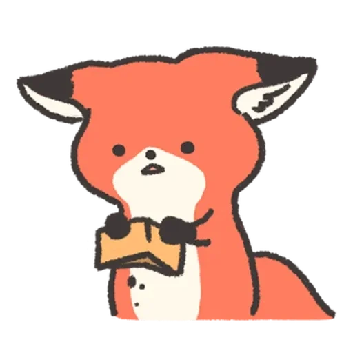 Fluffy Red Foxy sticker 🙁