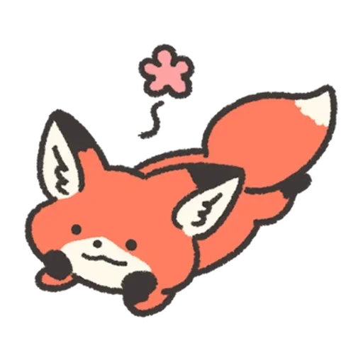Fluffy Red Foxy stiker 🌸