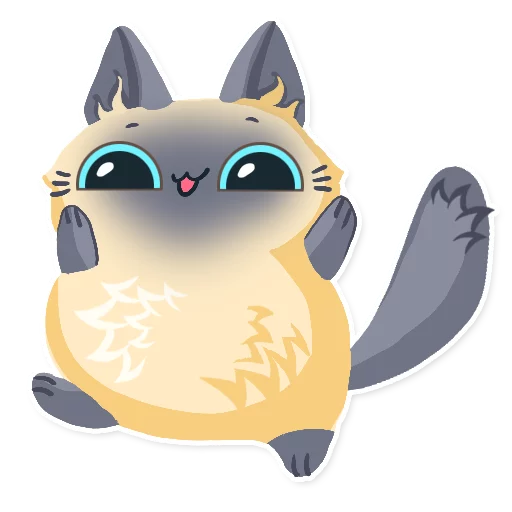 Telegram stiker «Cute fluffy Simi» 😊