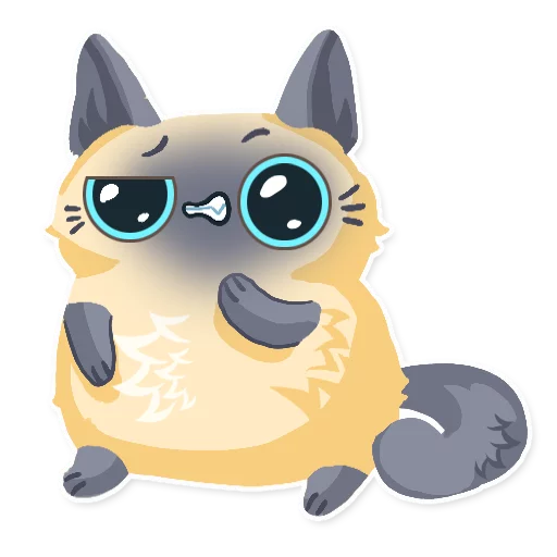 Telegram stiker «Cute fluffy Simi» 😁