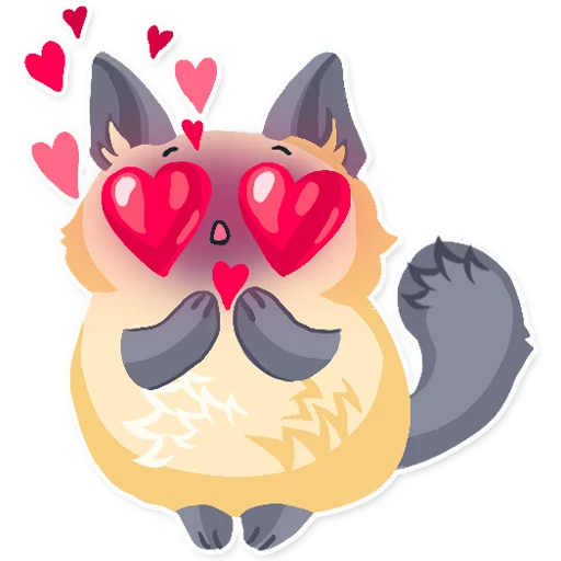Стикер Telegram «Cute fluffy Simi» 😍