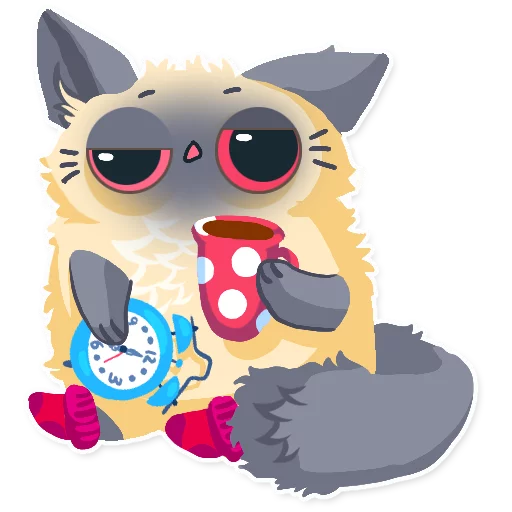 Стикер Telegram «Cute fluffy Simi» 😖