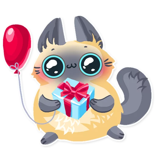 Стикер Telegram «Cute fluffy Simi» 🎁