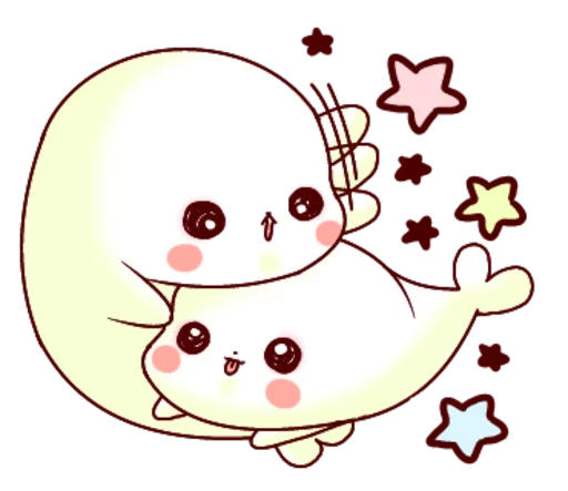 Fluffy Seal  emoji 🌸