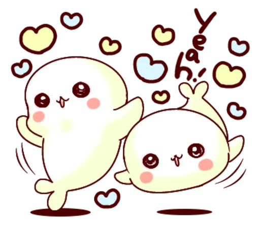 Fluffy Seal  emoji 👯