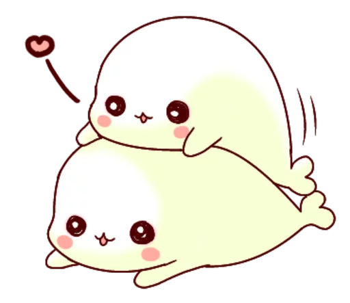 Fluffy Seal  stiker ❤