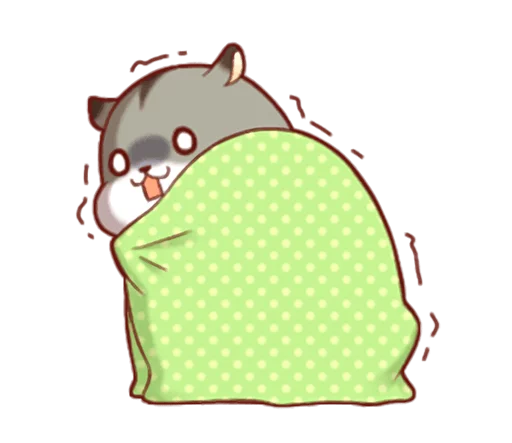 Fluffy Hamster Girl emoji 😰