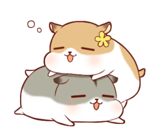 Fluffy Hamster Girl emoji 😴