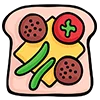 Емодзі Food Icons 🥪